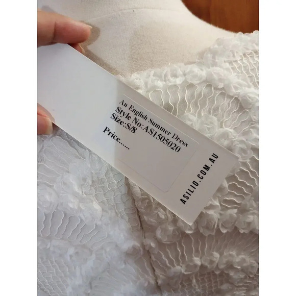 Asilio An English Summer DRESS Sz S Ivory Lace Tull New Revolve $265 - Picture 8 of 12